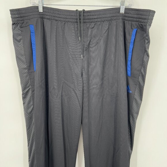 Adidas Pro Model Pants Black Collegiate Royal 3XT Mens NWT - Picture 2 of 12